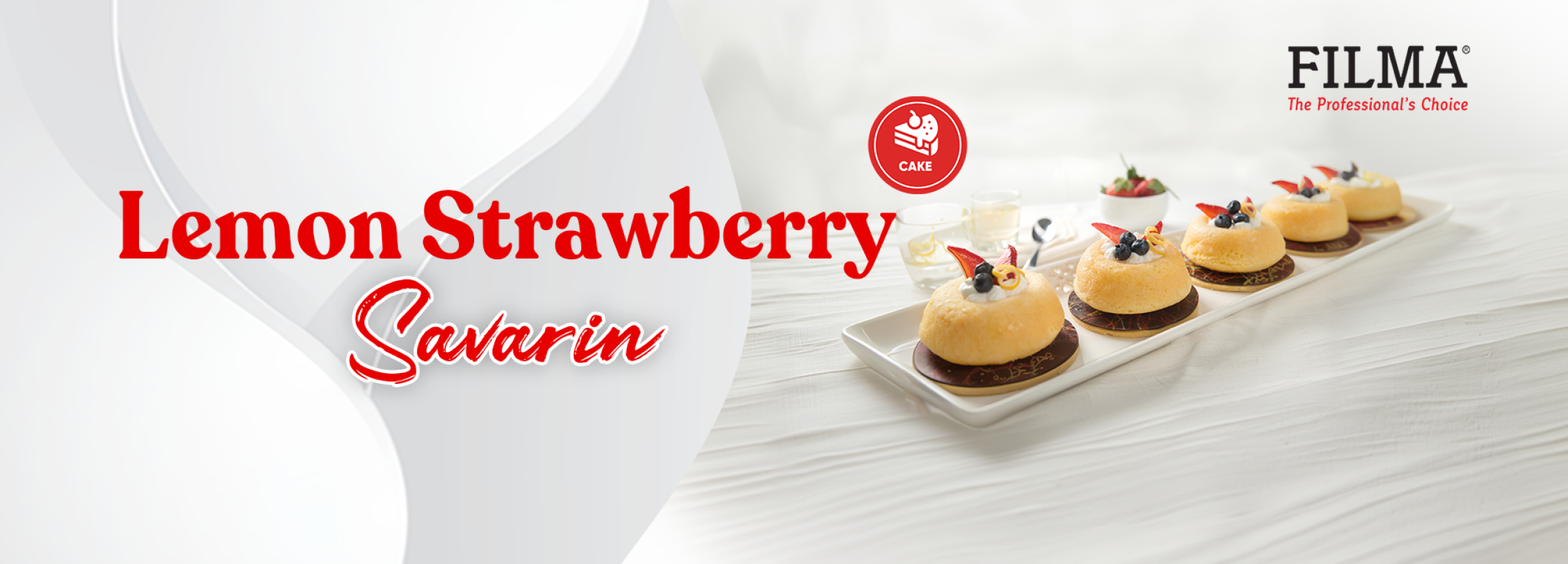 Lemon Strawberry Savarin